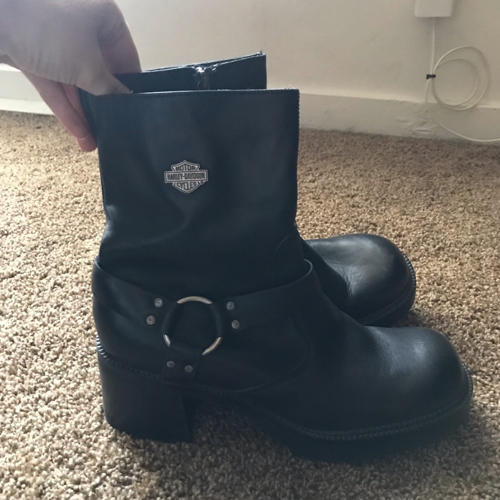 Women’s Leather Harley Davidson Boots